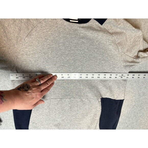 Adidas Men's S2S Kangaroo Grey Blue Pullover Hoodie Sweatshirt Zip Sides Small - Picture 12 of 15